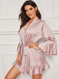 Women's Belted Robe Bathrobe Loungewear