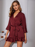 Women's Belted Robe Bathrobe Loungewear