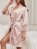 Women's Belted Robe Bathrobe Loungewear