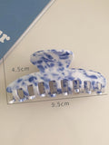 Vintage Porcelain Pattern Hair Clips