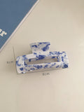 Vintage Porcelain Pattern Hair Clips