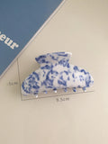 Vintage Porcelain Pattern Hair Clips