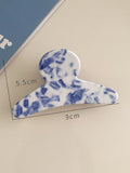 Vintage Porcelain Pattern Hair Clips