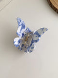 Vintage Porcelain Pattern Hair Clips Set