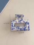 Vintage Porcelain Pattern Hair Clips Set