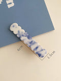 Vintage Porcelain Print Hair Clip Set