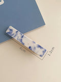 Vintage Porcelain Print Hair Clip Set