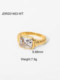 Fashionable zircon ring INS internet celebrity ring pair ring jewelry