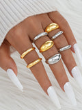 Environmentally friendly personalized polished ring set