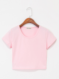 Women's Crew Neck Short Sleeves Tops