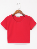 Women's Crew Neck Short Sleeves Tops