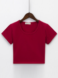 Women's Crew Neck Short Sleeves Tops