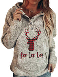 Women's Christmas Casual Lettering Hoodie