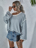 New sweater round neck sweater loose large size fashion women's sweater women