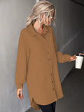 Women's Cardigan Corduroy shackets