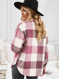 Plaid Shirt Women's New Breasted Pocket Casual Jacket Women