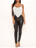 New nightclub small sling sexy backless sparkling sequins all-match apron vest