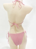 Leisure Knit Dropped Shoulder Bikini for Spring-Summer