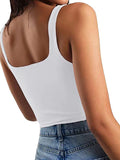 Women's solid color sexy trendy midriff-baring short vest