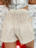 Women's Casual High Stretch Sequin Sequin Christmas Hot Pants