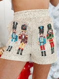 Women's Casual High Stretch Sequin Sequin Christmas Hot Pants