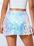 New arrival irregular size sequined fashionable skirt