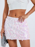 New arrival irregular size sequined fashionable skirt