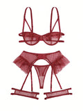 Sexy and tempting three-point bra and panties sexy set