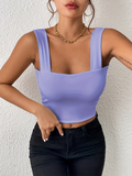 New camisole wide shoulder strap sexy slim hot girl sleeveless top