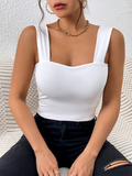 New camisole wide shoulder strap sexy slim hot girl sleeveless top