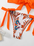 Women's Fashion Two-tone Printed Bikini