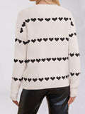 Valentine's Day Love Loose Sweater Cardigan