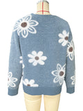 New Floral Button Front Cardigan Sweater