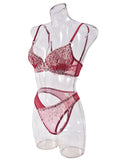 Sexy lingerie mesh see-through lingerie with flowers adjustable