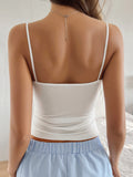 New Y2K sexy hot girl style solid color knitted top