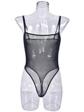 Sexy suspender mesh dress sexy suit