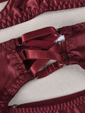 Sexy lingerie sexy temptation garter hollow gather four-piece set