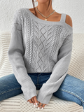 Women's casual long-sleeved sweater top
