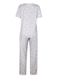 Women's printed two-piece pajama suit housewear European and American
