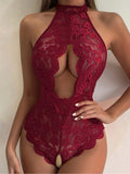 Women's new sexy and interesting lace one-piece suit